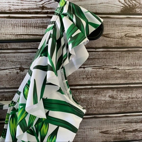 Pat Pat Leaf Print One-Piece Swimsuit Size‎ S - Picture 3 of 12